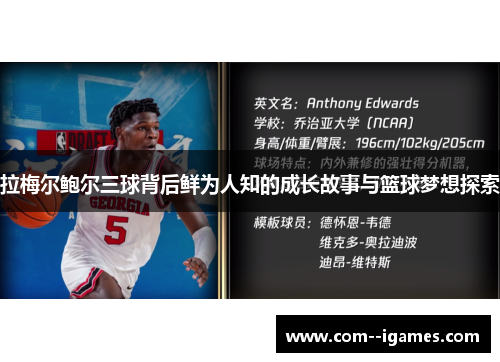 拉梅尔鲍尔三球背后鲜为人知的成长故事与篮球梦想探索